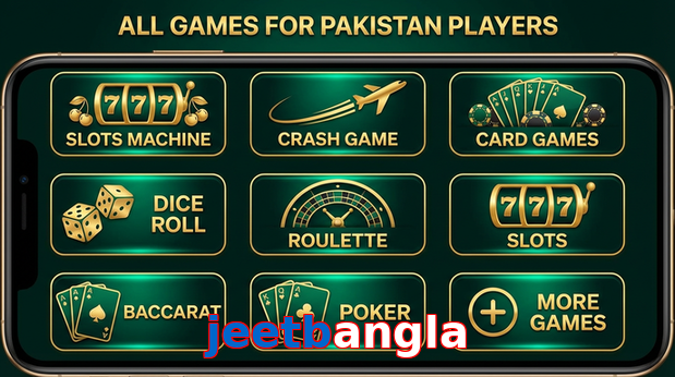 Main screen of Jeetbangla games page for PK players